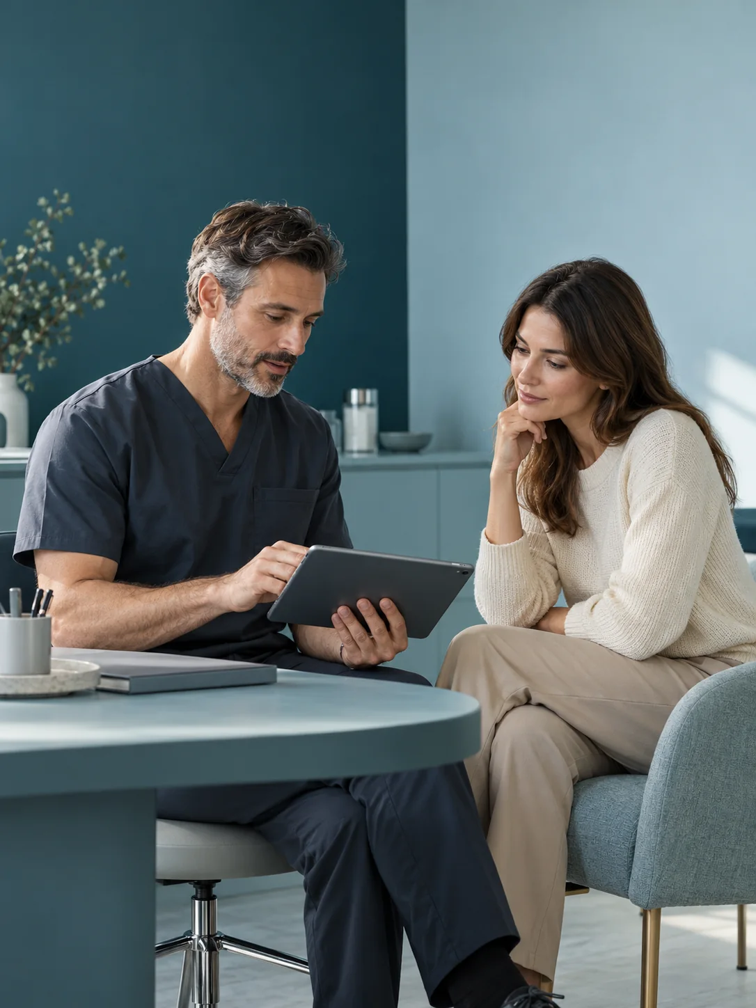 Optimise Health clinician preparing an IV treatment